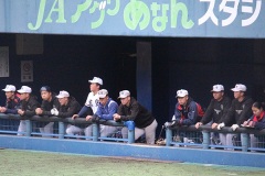 阿南合宿練習試合での日本航空石川の選手たち